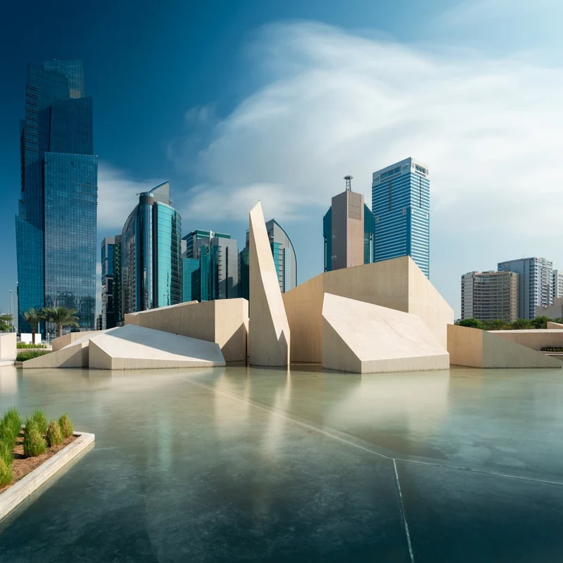 Modern City Waterscape