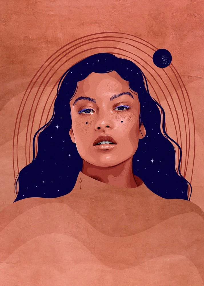 Cosmic Woman Portrait