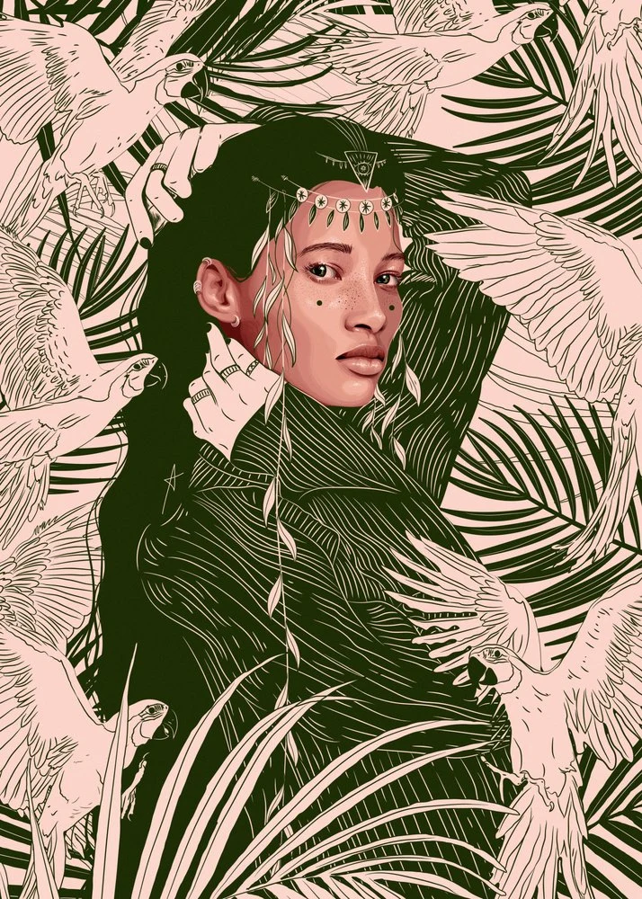 Exotic Jungle Woman