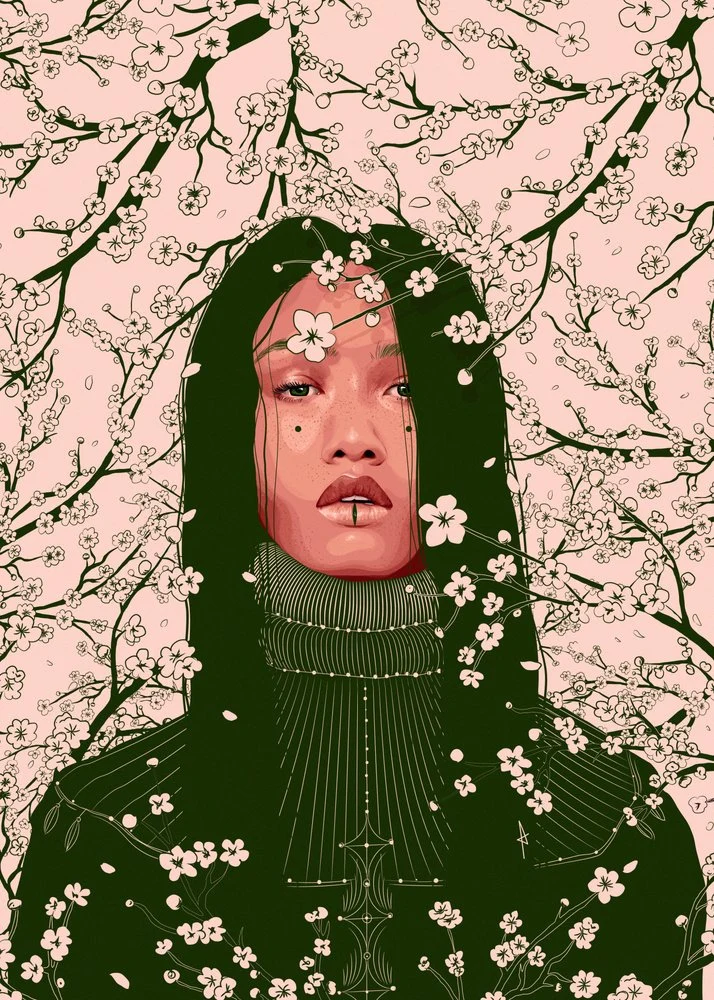 Cherry Blossom Woman