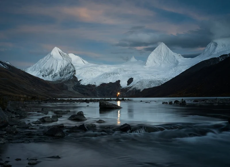Twilight Glacier Glow