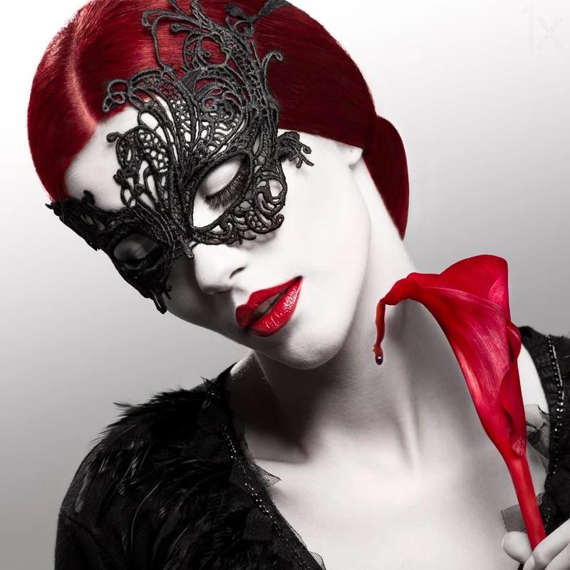 Elegant Masked Beauty
