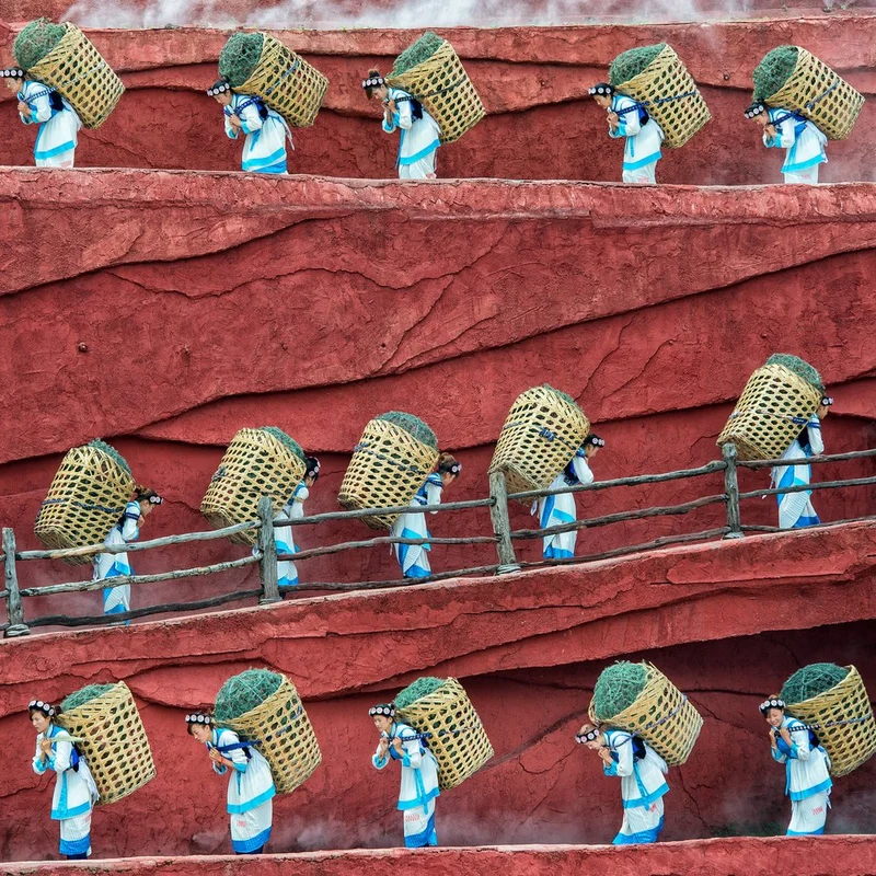 Red Terraces Procession