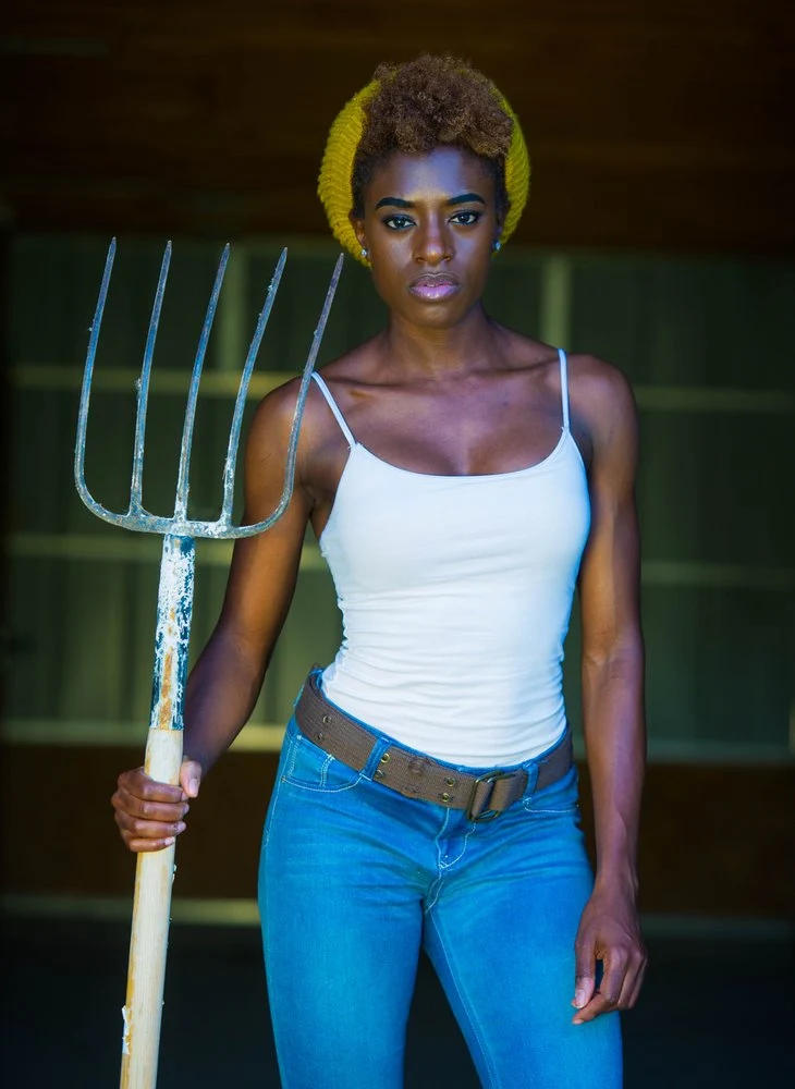 Determined Farm Woman