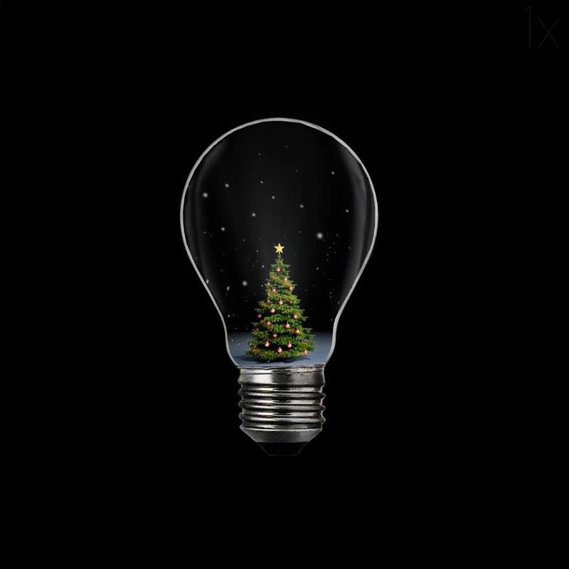 Festive Light Bulb Scene
