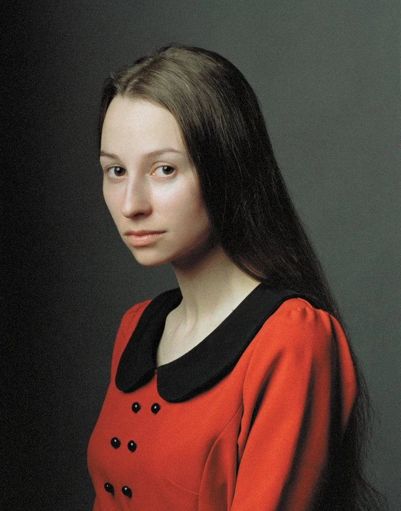 Elegant Woman in Red Dress