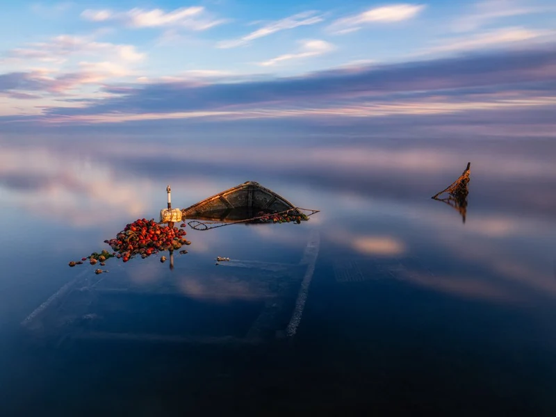 Sunken Shipwreck Reflections