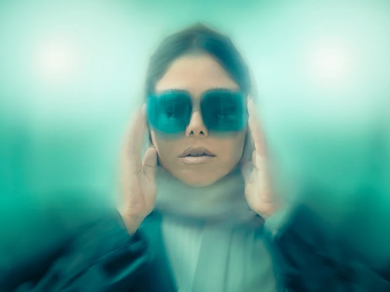 Blue Filter Portrait