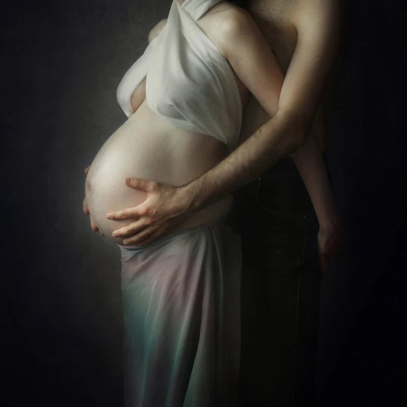 Tender Maternity Embrace