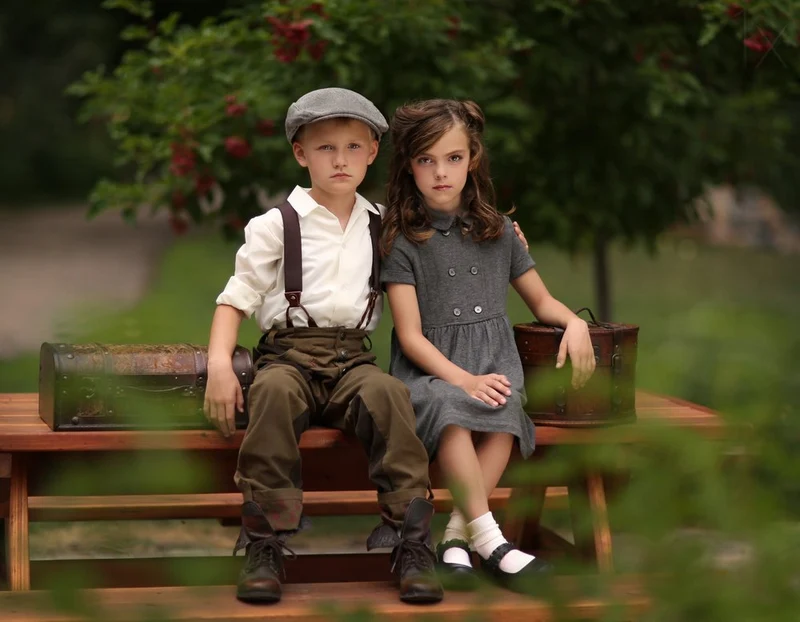 Pensive Young Travelers
