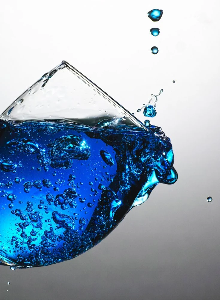 Refreshing Blue Splash