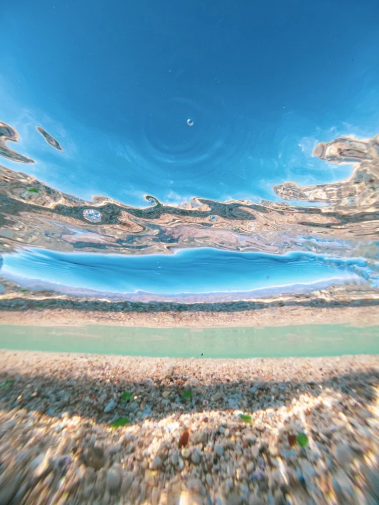 Underwater Beach Sky Split