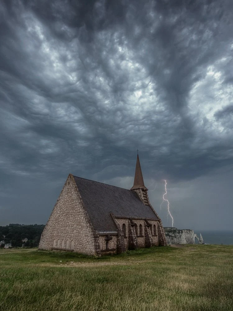 Lightning Strikes Coastal Church