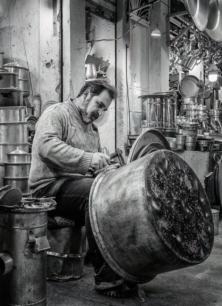 Coppersmith At Work