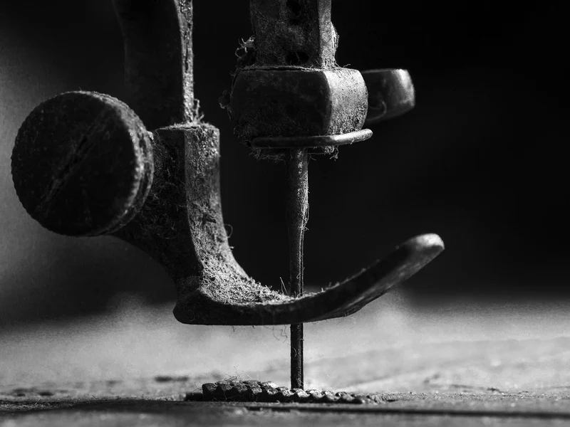 Vintage Sewing Machine Detail