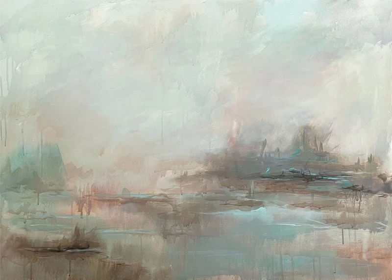 Misty Abstract Landscape