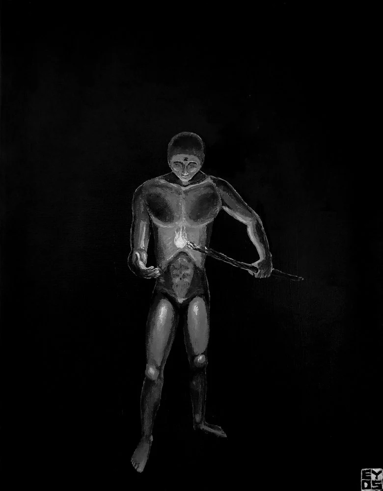 Mystical Glowing Figure