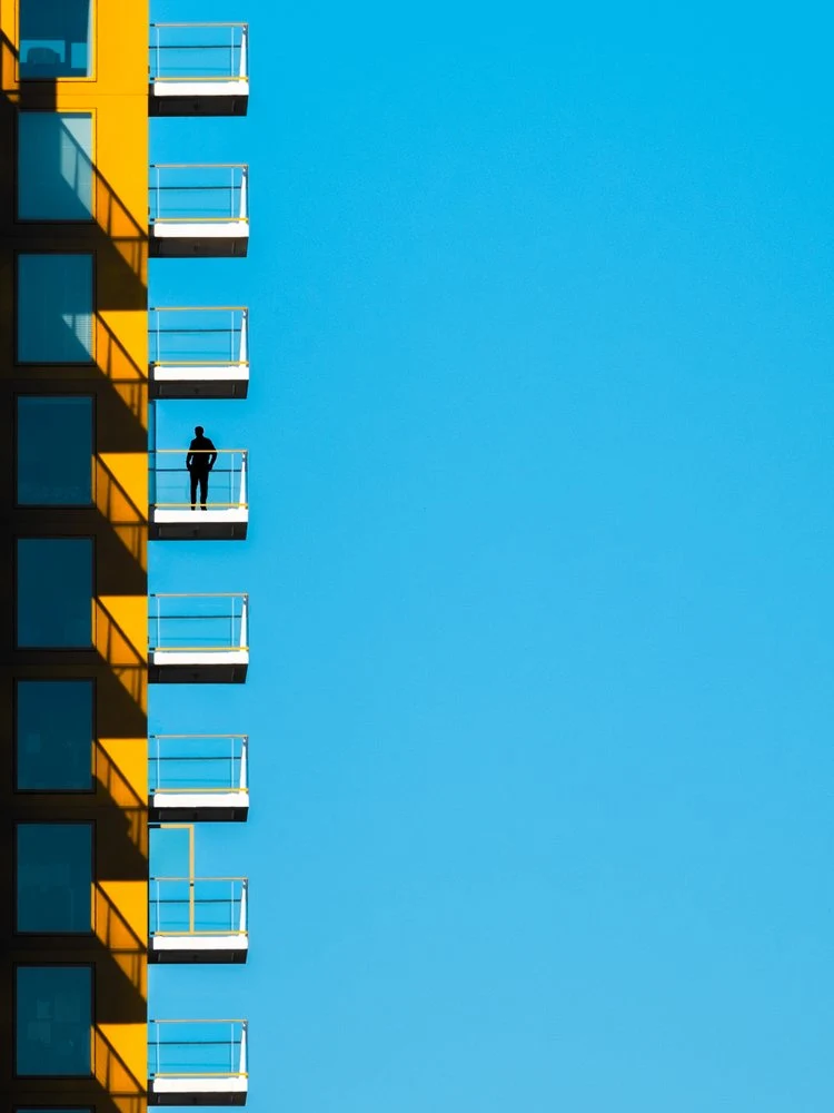 Urban Balcony Silhouette