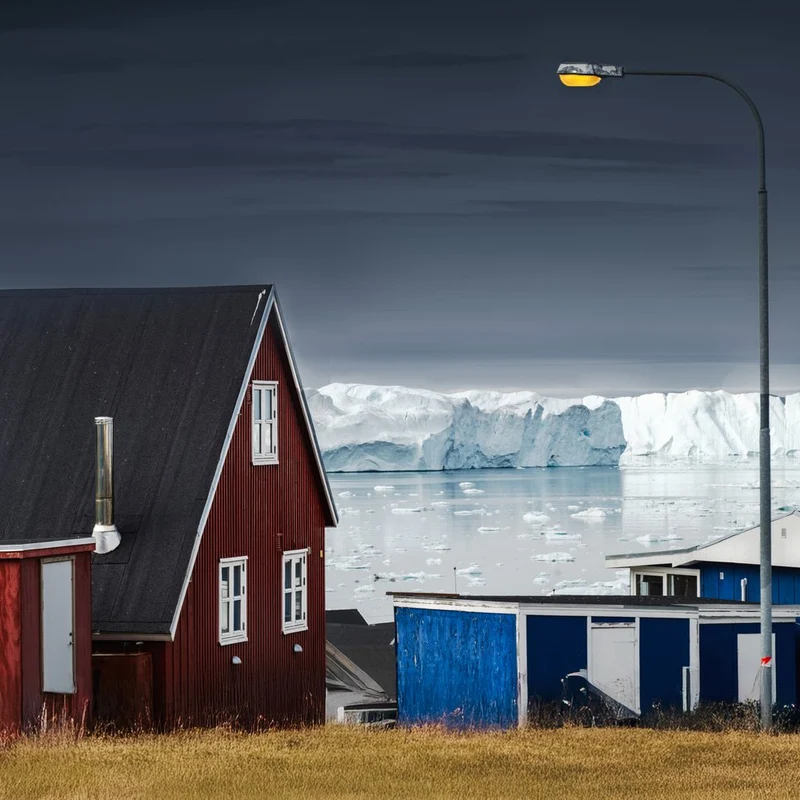 Arctic Village Icebergs