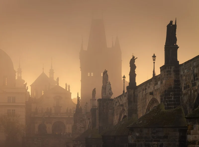 Charles Bridge Golden Mist