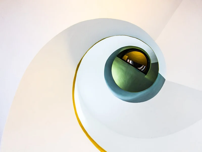 Golden Spiral Staircase