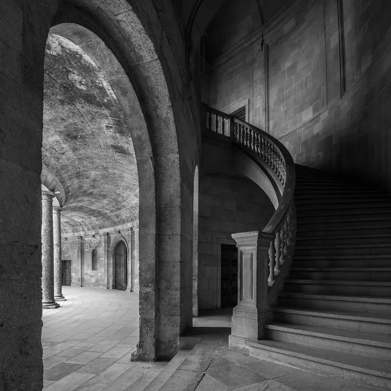 Arches and Spiral Staircase