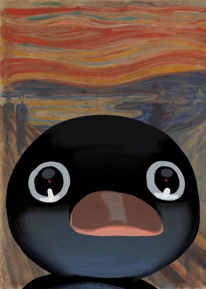 Anxious Creature Art Parody
