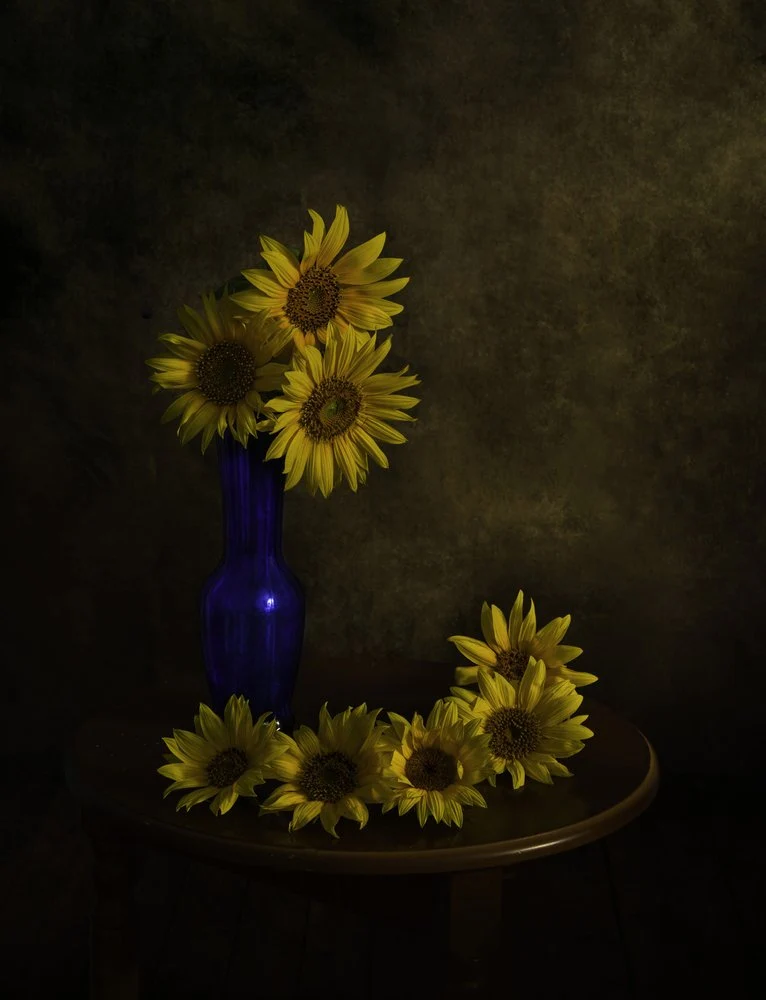 Autumn Sunflowers Still Life