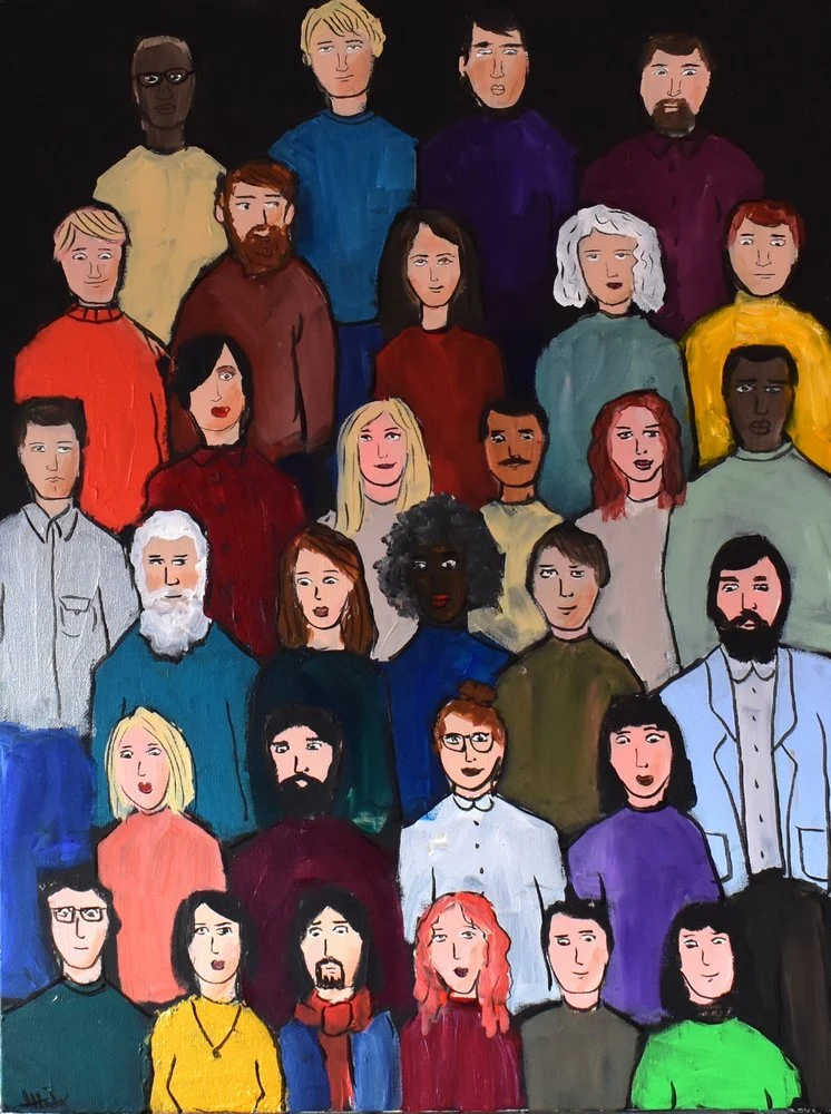 Diverse Crowd Faces