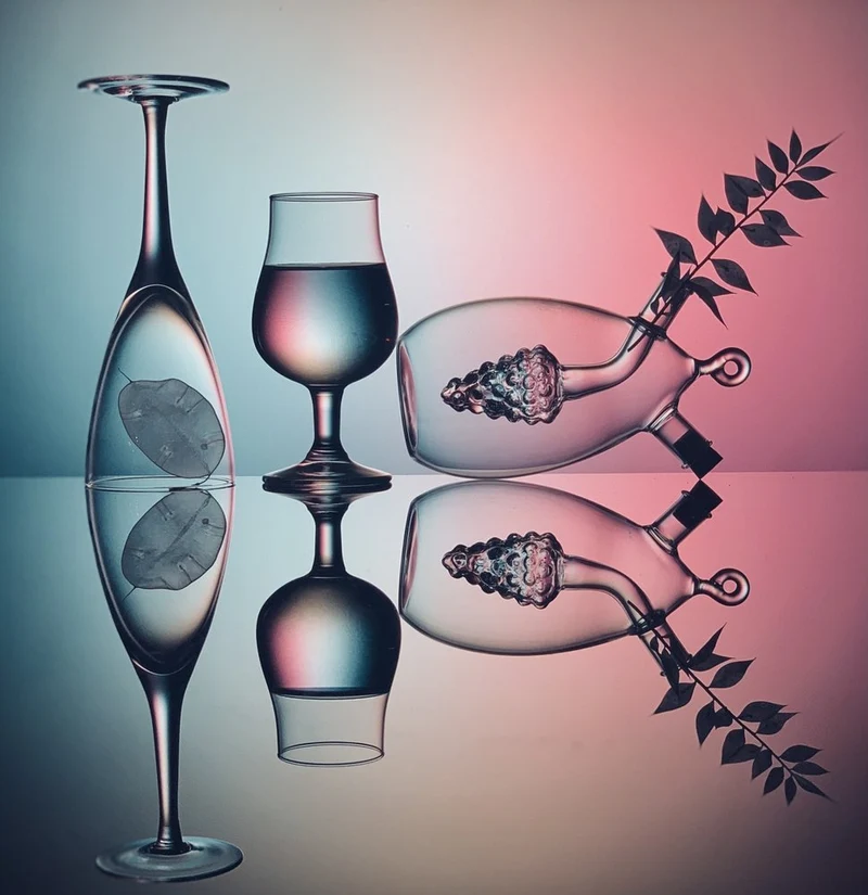 Elegant Glass Reflection
