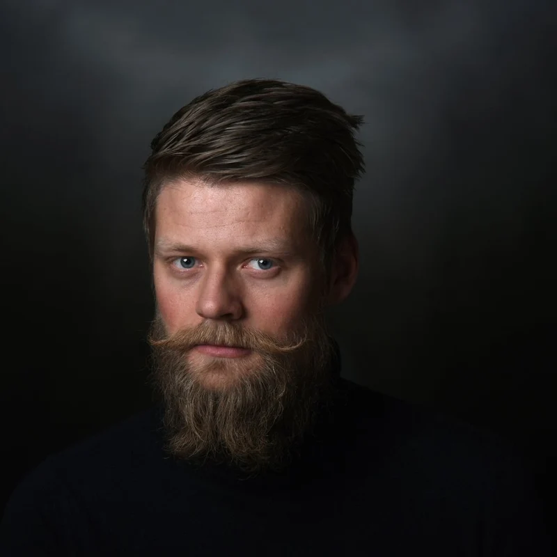 Intense Bearded Gaze