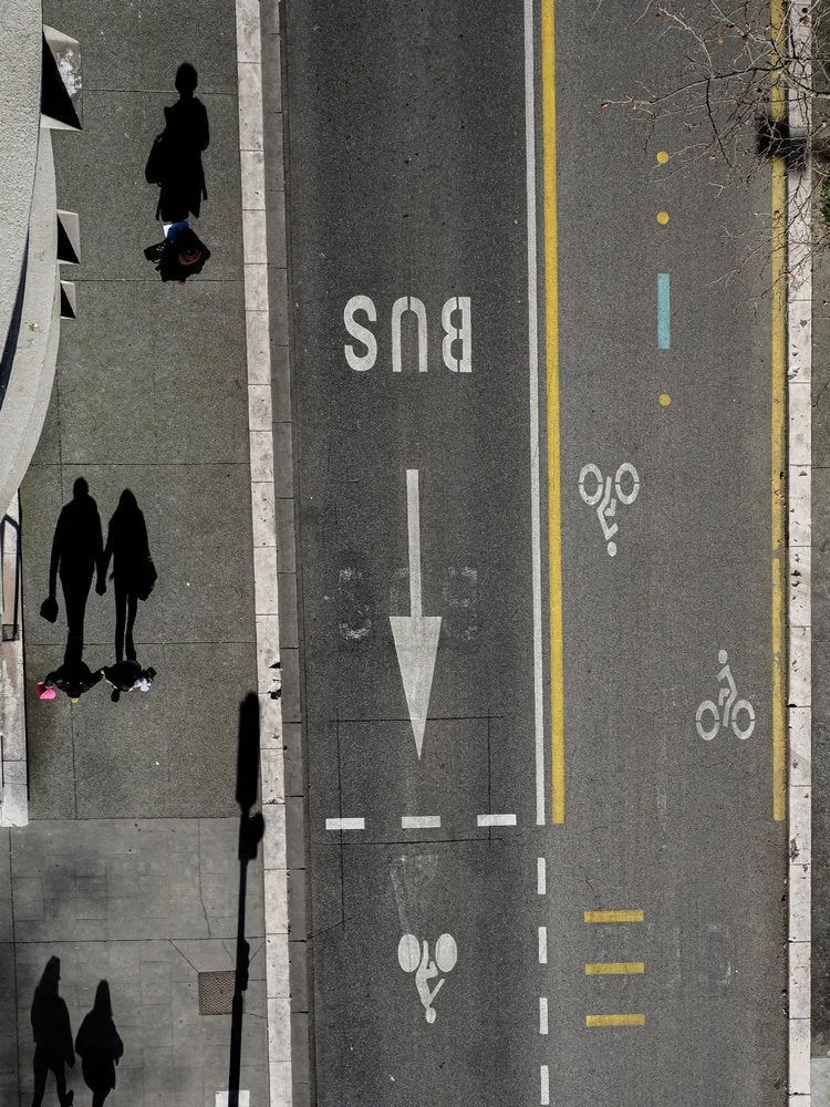 Urban Street Shadows Overhead