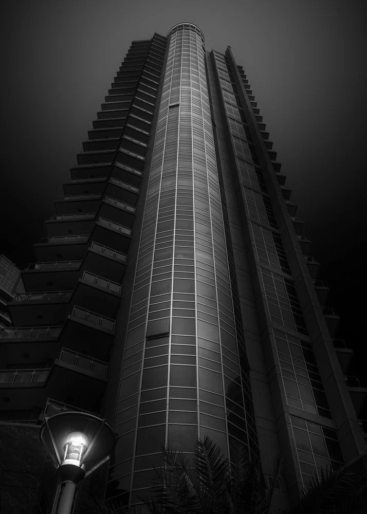 Modern City Tower Night