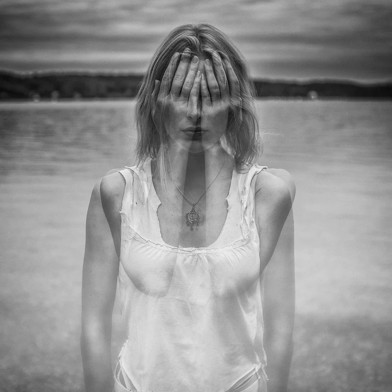 Ethereal Woman By Water