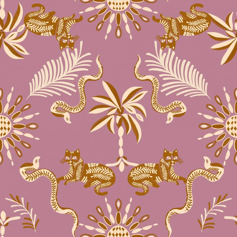 Mystic Jungle Cat Pattern