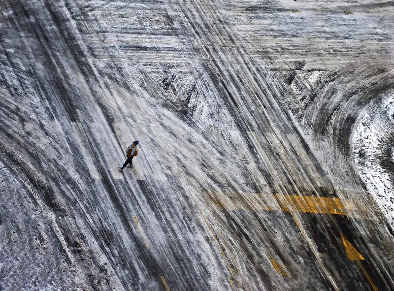 Solitary Winter Walk