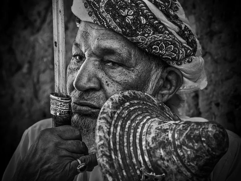 Elder's Wise Gaze