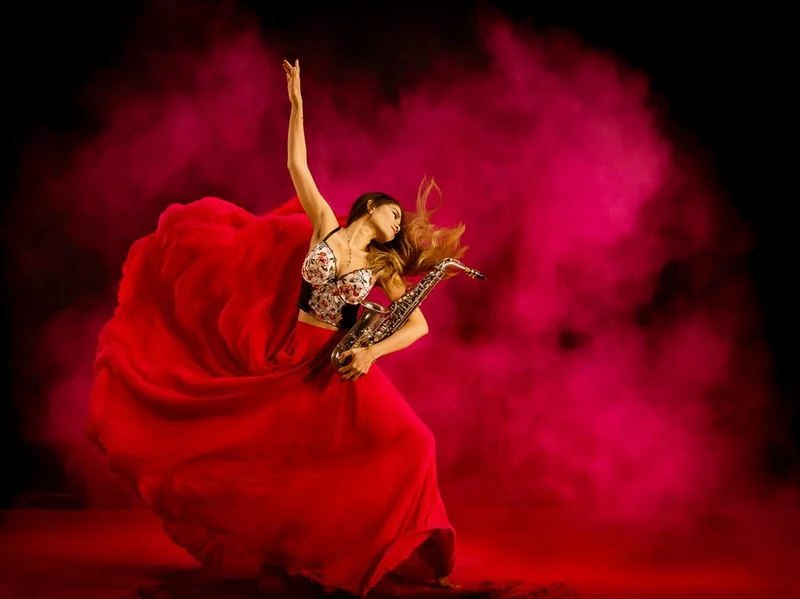 Red Saxophone Dancer