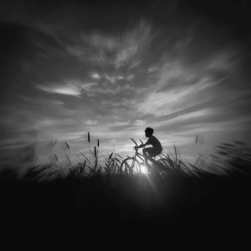 Childhood Bike Ride Sunset