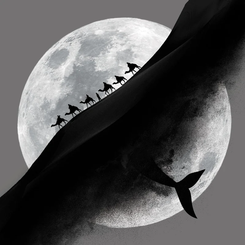 Moon Whale Desert Journey