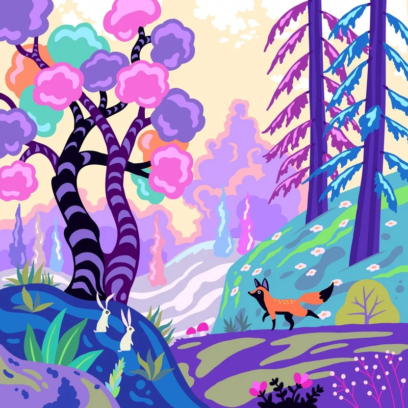 Whimsical Woodland Fox