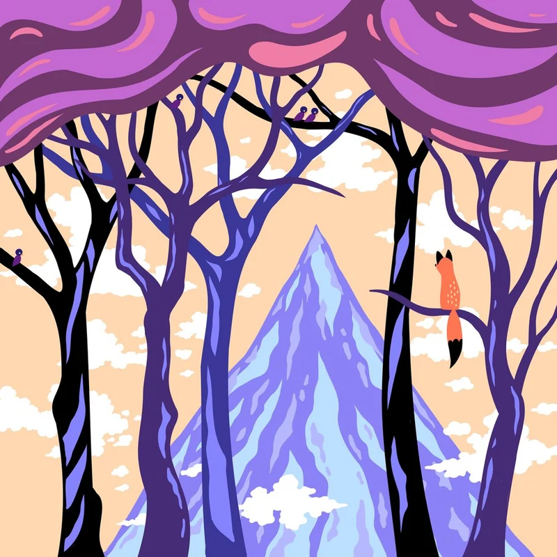 Whimsical Fox Forest