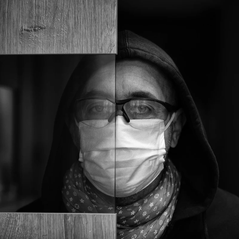 Masked Man Reflection