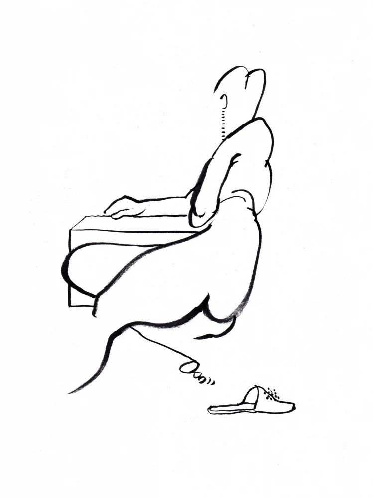 Sitting woman
