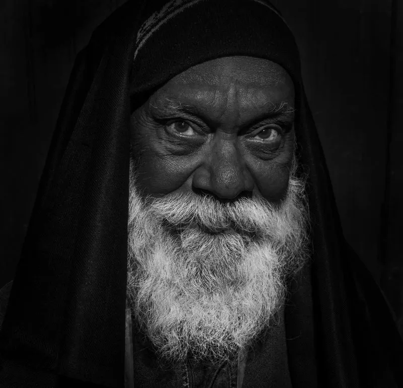 A solemn man