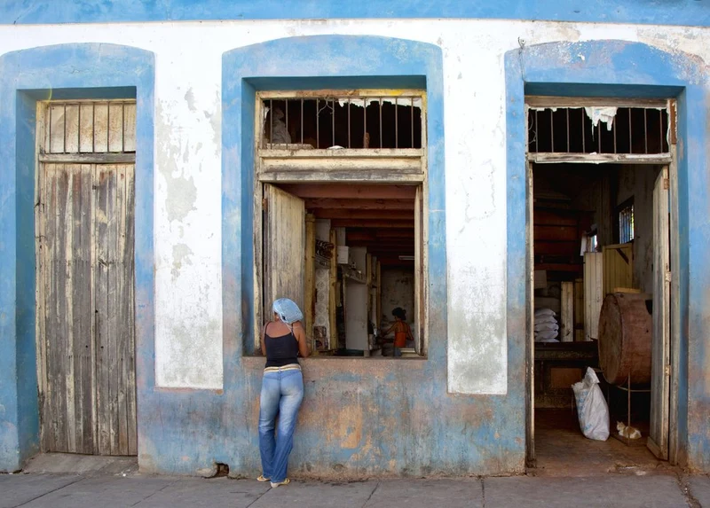 Woman at Blue Window