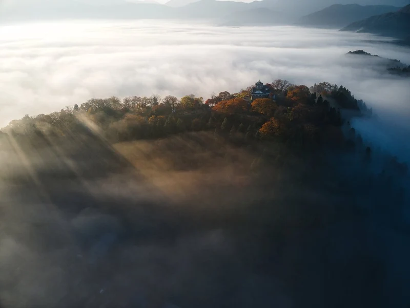 Misty Castle Sunrise