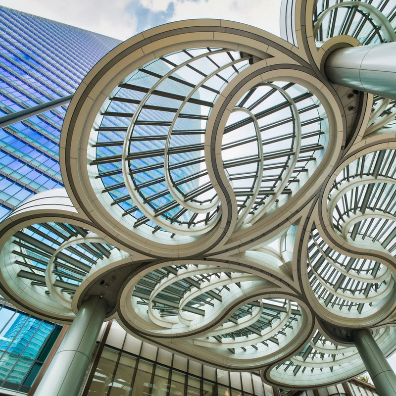 Curved Glass Canopy