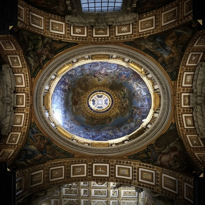 Ornate Cathedral Ceiling Angels