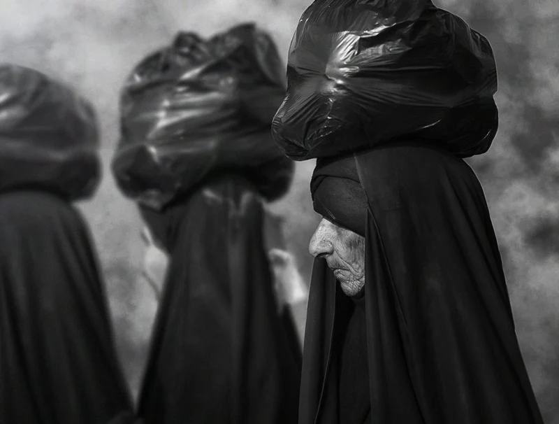 Elderly Woman Headload